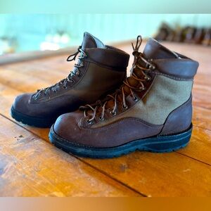 Brown Leather Hiking Boots